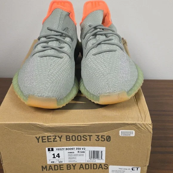 adidas gazelle silver green womens adidas Yeezy Boost 350 V2 Desert Sage Pre-Owned